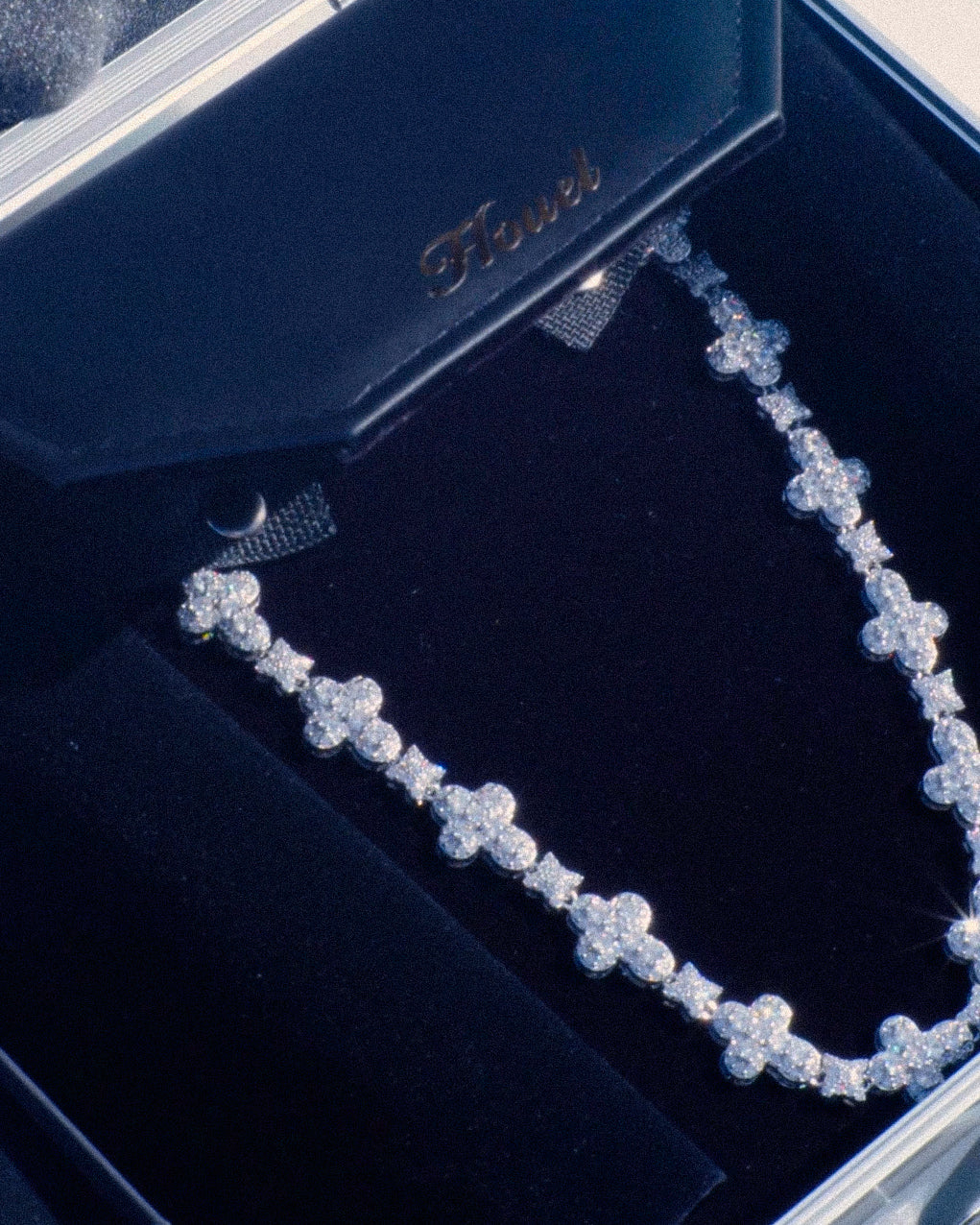Collier brillant zirconium