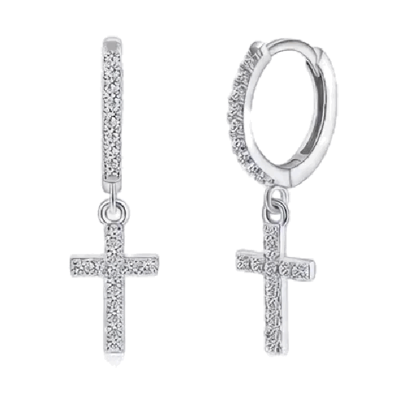 Boucles d’oreilles croix