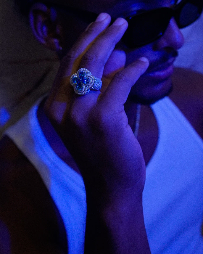 Bague Moissanites VVS argent