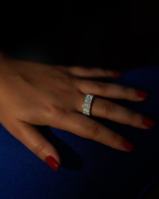 Bague brillante acier inoxydable