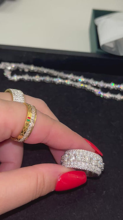 Bague moissanites VVS