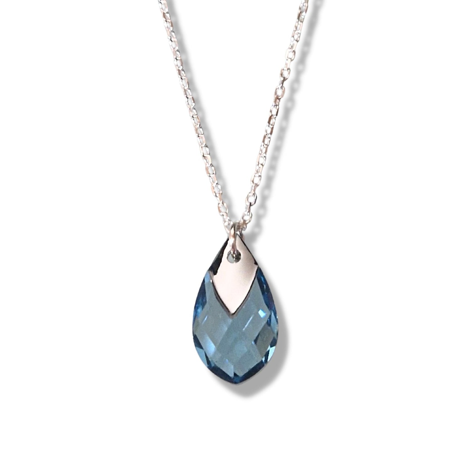 Pendentif Cristal et chaîne Argent 925