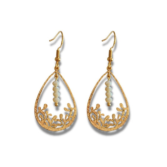 Boucles d'oreilles Acier et Plaqué Or