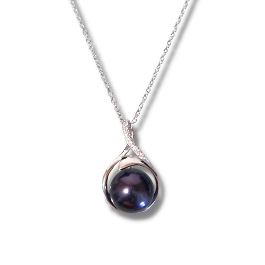 Collier Perle de Culture Mauve