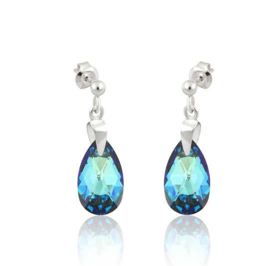 Boucles d'oreilles en Argent et Cristaux