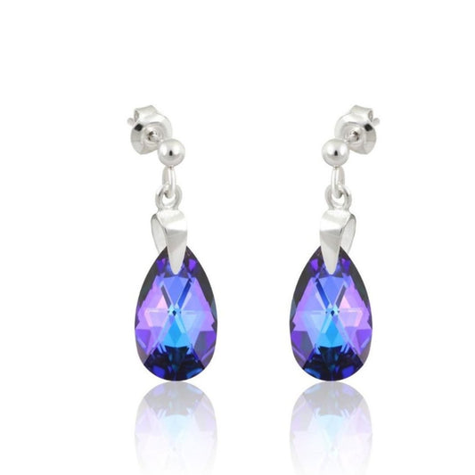 Boucles d'oreilles Argent et Cristaux