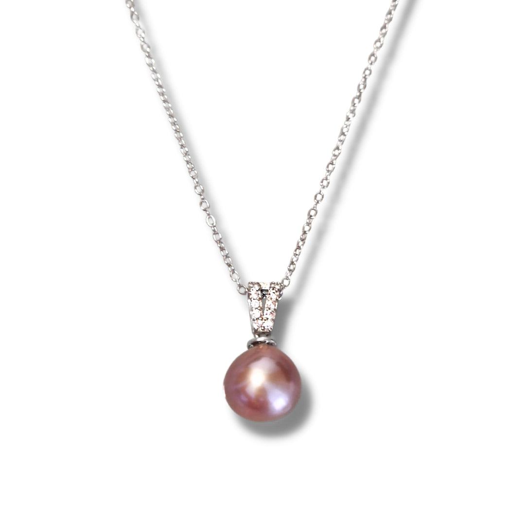 Perle de Culture Rose Argent 925