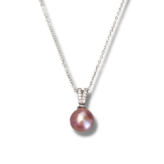 Perle de Culture Rose Argent 925